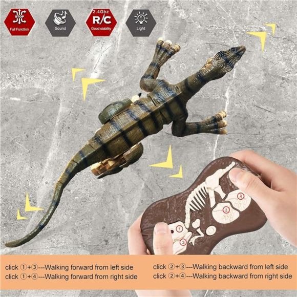 Remote Control Dinosaur Toys for BoysKids Girls 3 4 5 6 7 8 Years Old Electronic - Picture 6 of 6